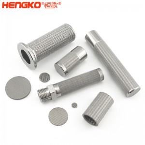 耐高溫可定制微米多孔絲網粉末燒結304 316 316L不銹鋼金屬濾芯濾可重復使用 過濾系統用