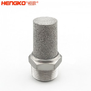 316不銹鋼粉末燒結消聲器_降噪音多規(guī)格氣動閥消音器氣動接頭